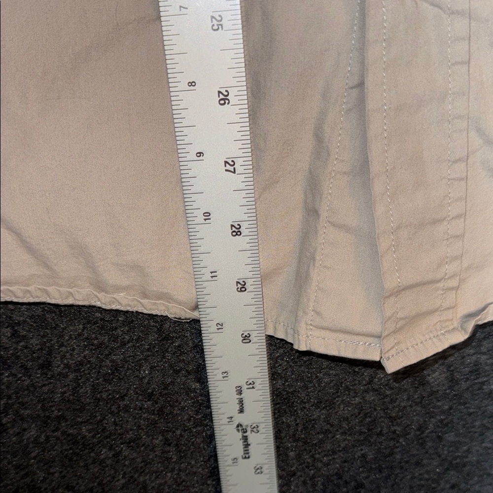 Anchor Blue  Y2K Beige Short Sleeve Shirt with Patterned Trim XL - Picture 7 of 9